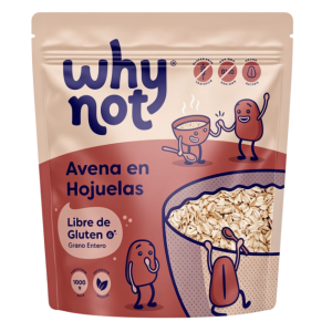 Avena Why Not 1000 Gr hojuelas libre gluten