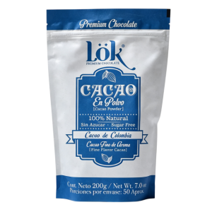 Cacao Lok 100 % 200 gr Polvo