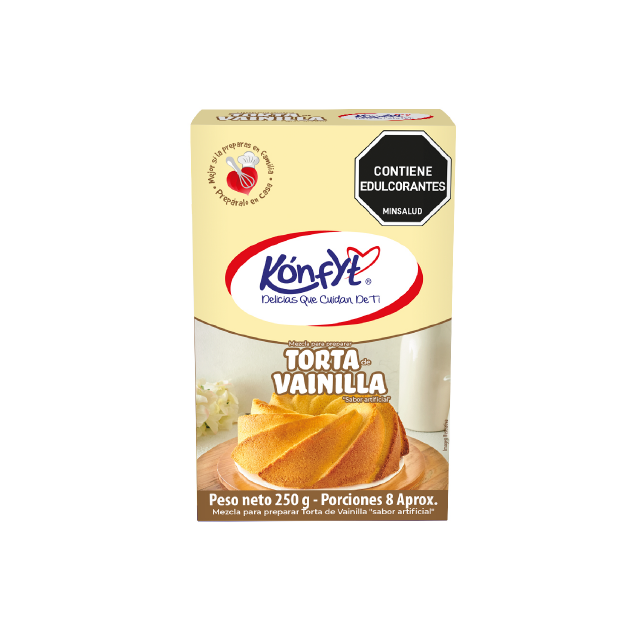 MezclaTortaVainillaSinAzucarKonfyt250Gr