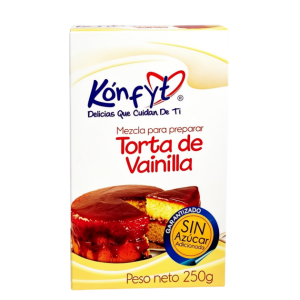 Mezcla torta vainilla sin azúcar Konfyt 250 Gr