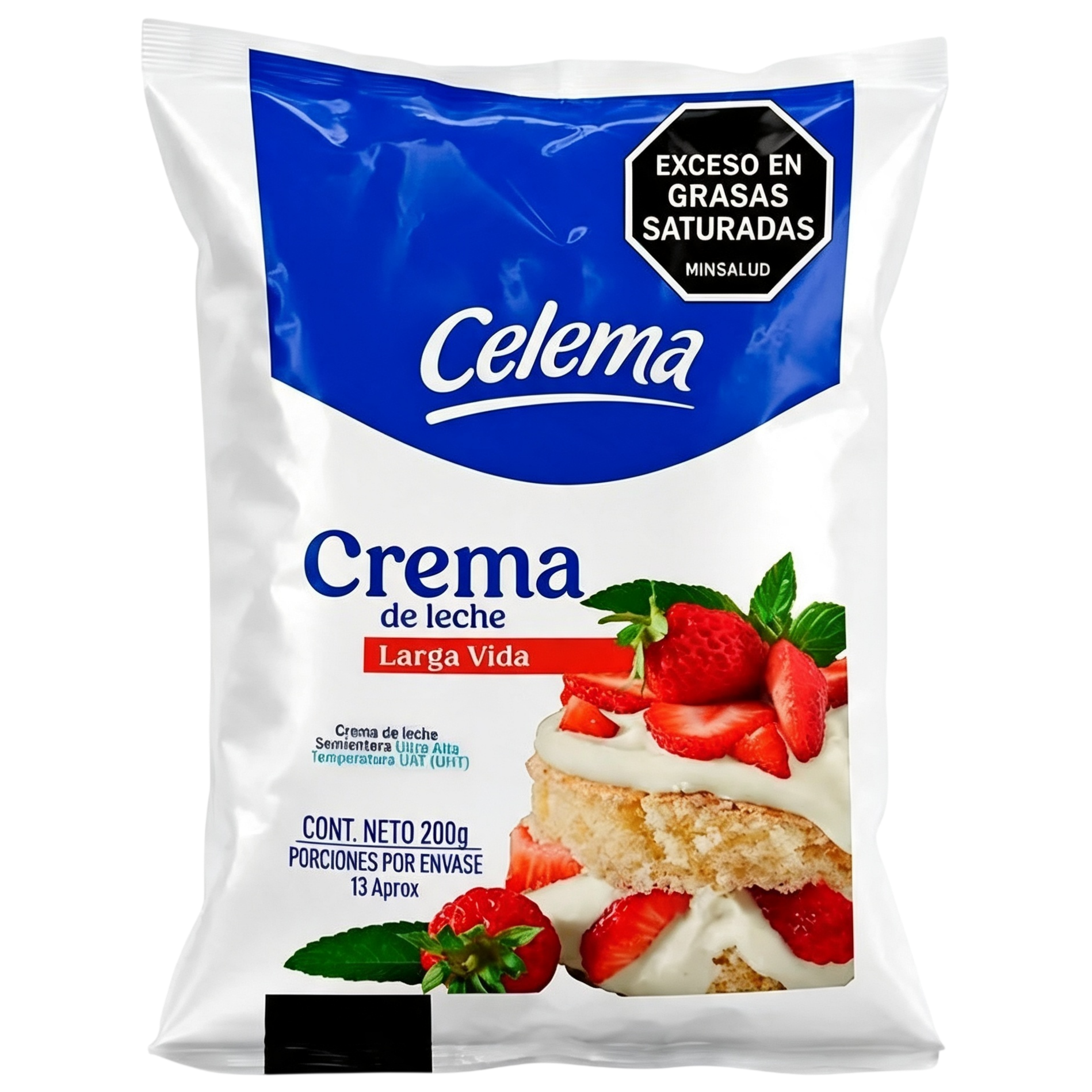 Crema de leche larga vida Celema 200Gr