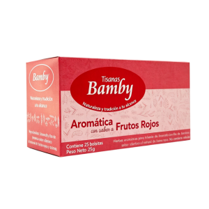 Aromática Bamby Frutos Rojos 25 Bolsas