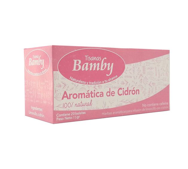 Aromática Bamby Cidrón 20 Bolsas
