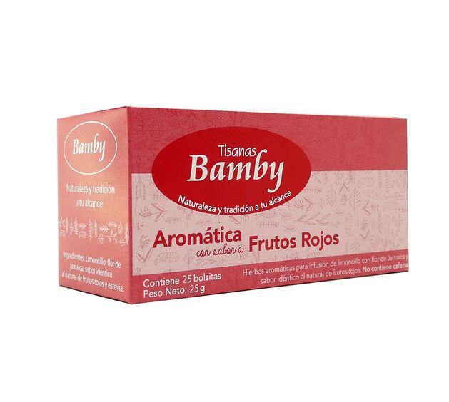Aromática Bamby Frutos Rojos 25 Bolsas